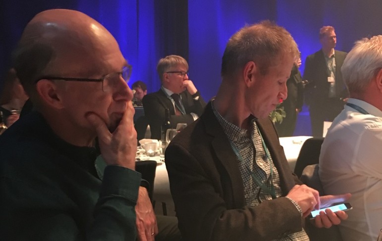 Bruno Ingemann og Tommy Kaas til den årlige norske graverkonference SKUP i Tønsberg den 8. - 10. april 2016.