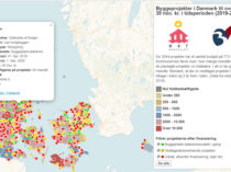 Løbende opdateret kort med byggeprojekter